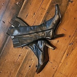 Leather Anne Klein Maestro Boots Size 8